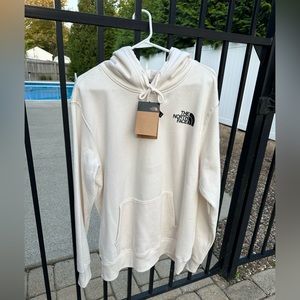 North face means hoodie fleece jacket cream tan brand new with tags size large